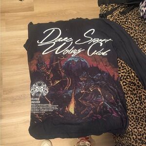 Darc Sport Wolves Club Graphic Tee - Black and Red